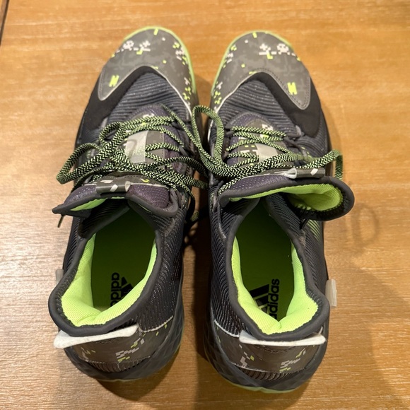 Adidas Men’s Pro Boost Low Basketball Shoes Digi Camo Green Gray‎ FW8525 Size 13 - Picture 9 of 10